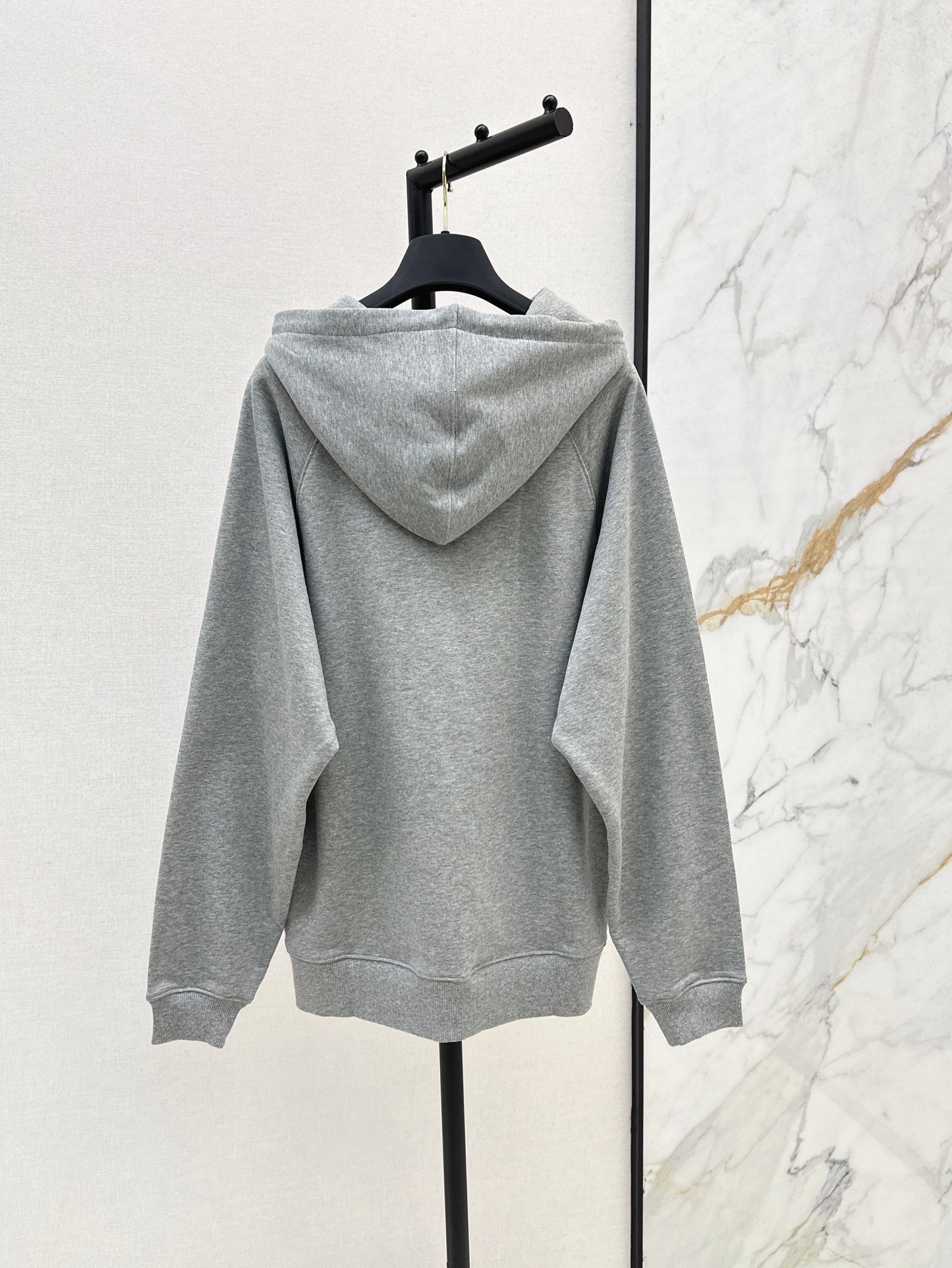 25ss rhinestone logo hoodie