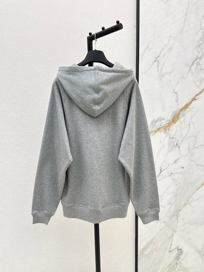 25ss rhinestone logo hoodie